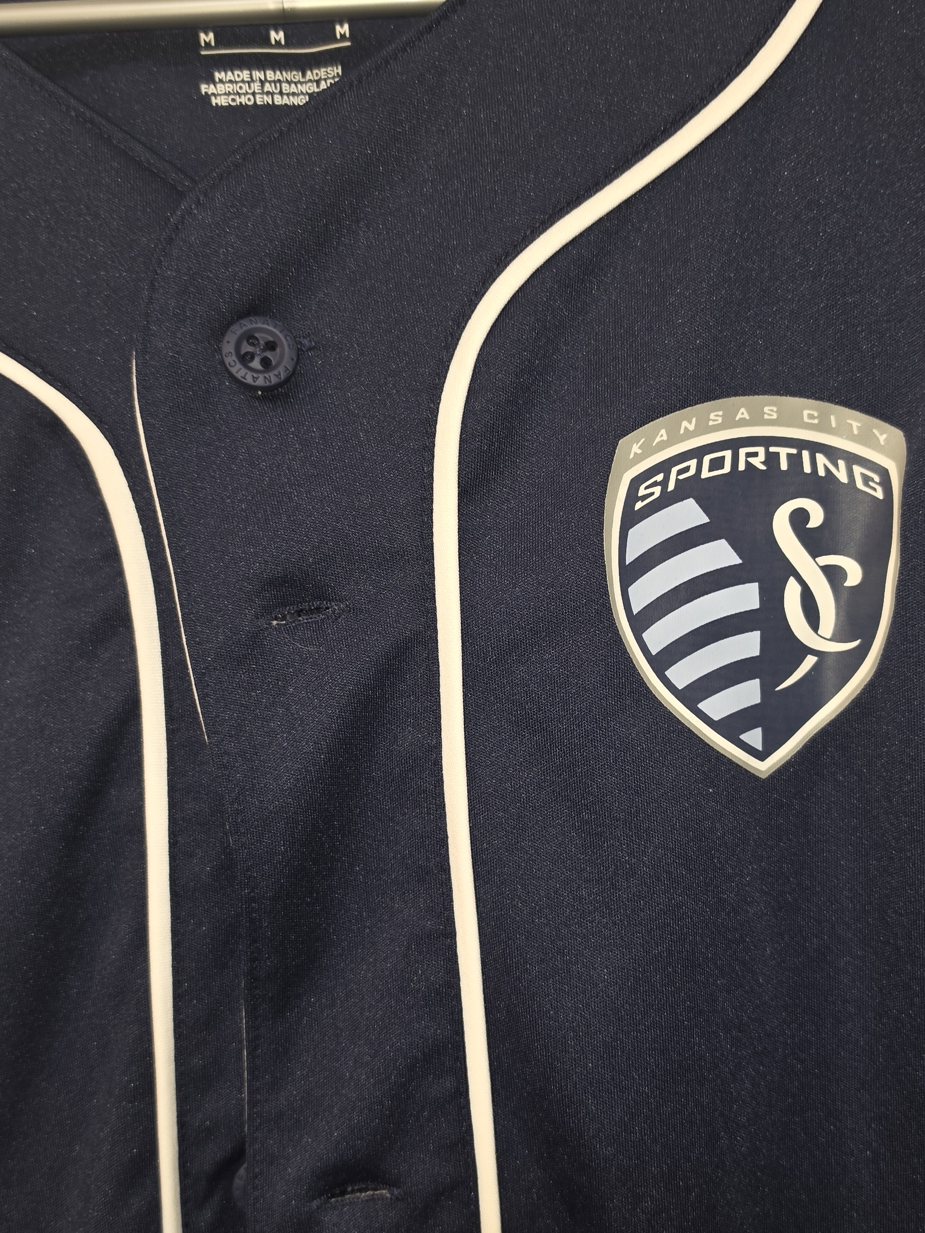 Fanatics Sporting Kansas City Navy And White Jersey